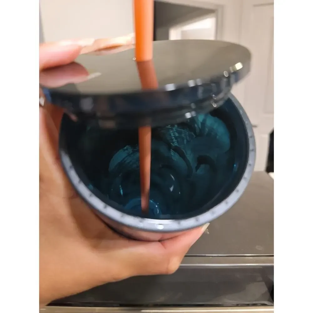 Starbucks Blue and Gold Venti Cold Cup Tumbler